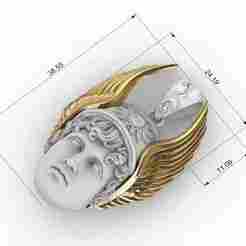 Hermes Pendant with Wings