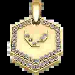 Hexa Sapphire Emblem Pendant