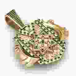 Hexagon Masonic Pendant 3D Printable Model