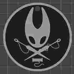 Hollow Knight Silksong double sided keychain