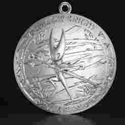 Hollow Knight Silksong Pendant : Video Game Jewelry 3D Model