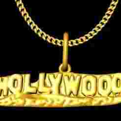 hollywood pendant charm
