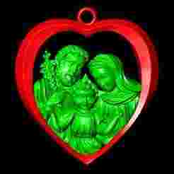 Holy Family Pendant - Jesus Family Pendant - N810935