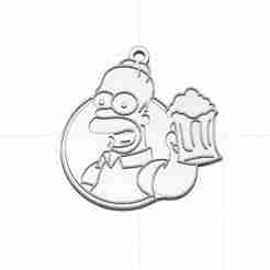 Homer Simpson Keychain - The Simpsons