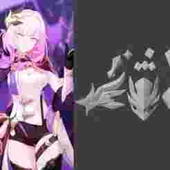 Honkai Impact 3 - Elysia Accessories - Cosplay Prop - STL 3D Print Files