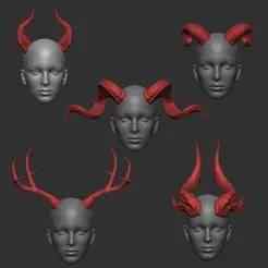 Horns collection cosplay - for 3D Printing
