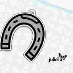 HORSESHOE KEY RING