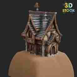 HOUSE STYLIZED 3D PRINT 06