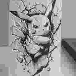 Hueforge Pikachu without AMS