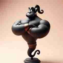 Huge Genie of Lamp Showpiece – Decorative Fantasy 3D Print
