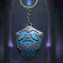 Hylian Shield Keychain - Legend of Zelda Icon - The Legend of Zelda - Ready to Print