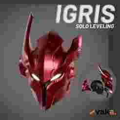 Igris Red Commander Helmet – Solo Leveling | 3D Print Model for Cosplay & Display