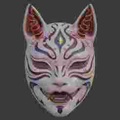 Inari Oni Mask – Kitsune Japanese Style