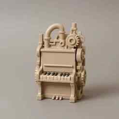 Industrial Piano Sculpture