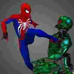 Insomniac Spider-Man VS Scorpion Statuette