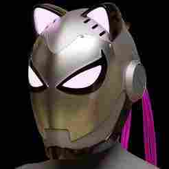 iron cat helmet cosplay