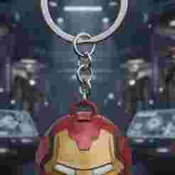 Iron Man Helmet Keychain - Mark Alpha Prototype Armor - Marvel - Ready to Print