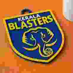 ISL Kerala Blasters FC keychain badge color printable and renderable