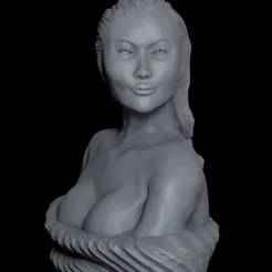 Island Girl Bust ~125mm ~!Ecludius