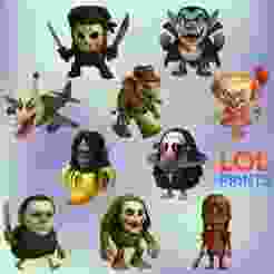 Italian Brainrot Halloween Collection - 10 Cartoon 3D Characters (Special Edition)
