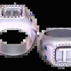 J ALPAHBETS RING    3d printable model