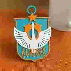 J1 Albirex Niigata keychain badge color printable and renderable