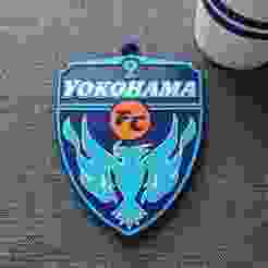 J1 Yokohama FC keychain badge color printable and renderable