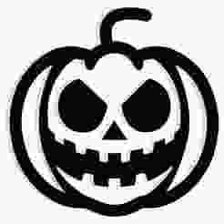 jack-o'-lantern face carved into a floating head 2 - 2D/3D Wall Art STL+SVG For CNC Router, Plasma, Waterjet, Laser & 3D Printer