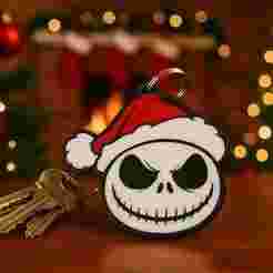 Jack Skellington christmas keychain