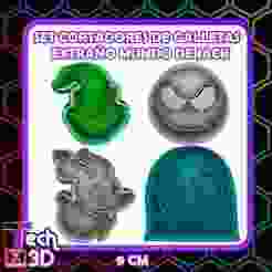 JACK SKELLINGTON JACK'S STRANGE WORLD GALLET CUTTER SET / Jack & Friends Cookie Cutter + Stamp Set-.