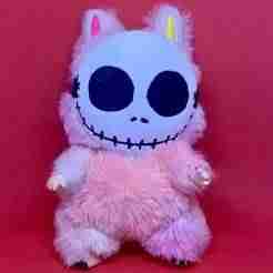 Jack Skellington Mask for Labubu Plush – 3D Printable Accessory