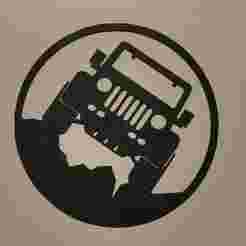 Jeep Wrangler silhouette wall art