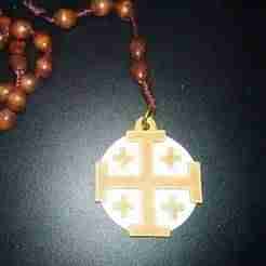 Jerusalem cross pendant