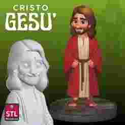 Jesus Christ STL – Cartoon Style Sculpture