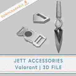 Jett's accessories - Valorant | 3D model