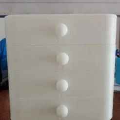 Jewelry box with 4 drawers