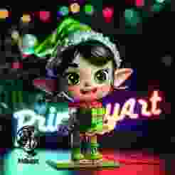 🧝 "Jingle Helper" Chibi Elf (STL)