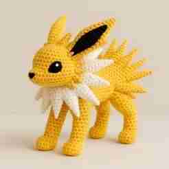 Jolteon Crochet Style - Pokémon | 3D Printable Figure (STL)