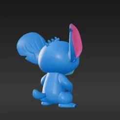 Joyful Little Blue Experiment Keyring - Cute Animated Critter Collectible Miniature