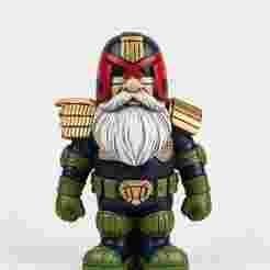 Judge Dredd gnome statue
