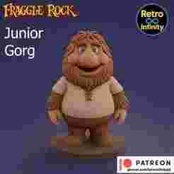 Junior Gorg - Fraggle Rock 3D figure Retro Infinity style (125mm) : vinyl collectible