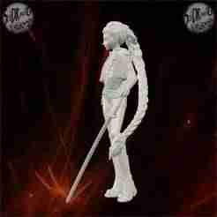 K-pop Demon Hunter Rumi Female Warrior with Long Sword – SoliDRawinGs SG975