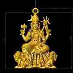 kamatchi amman with lion god 3dmfile 3D print model