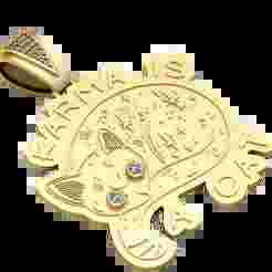 “Karma Is a Cat” Pendant – 3D Printable Jewelry Model