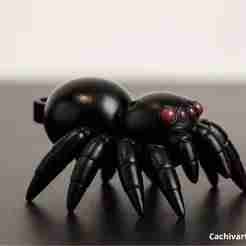 kawaii Cute Spider Keychain - 3D Printable Model