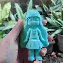 Kawaii School Girl 3D Print Model