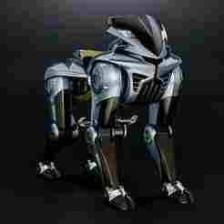Kawasaki-inspired Motorcycle Robot Figure