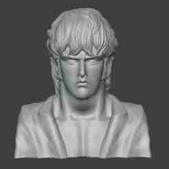 Kenshiro 1984 BUST Fist of the North Star Hokuto no Ken Anime retro