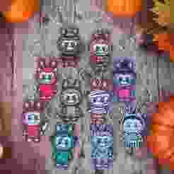 KEY CHAIN / KEY RINGS : LABUBU HALLOWEEN