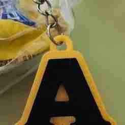 Key ring letter A